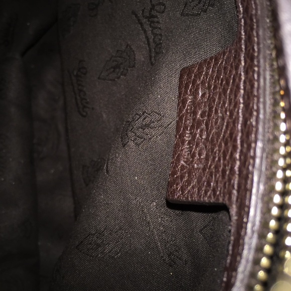 Gucci Dark Brown Leather Heritage Stripe Horsebit Hobo Shoulder Bag - Picture 3 of 6